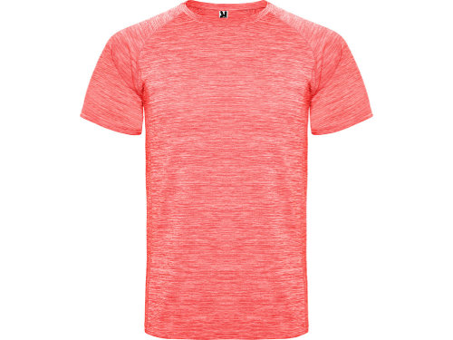 Спортивная футболка Austin детская, меланжевый неоновый коралловый
