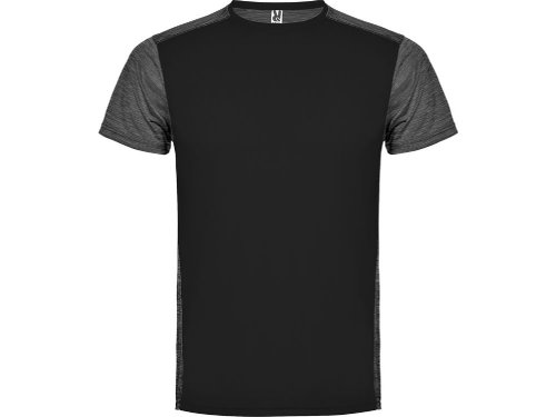 Спортивная футболка Zolder детская, черный/черный меланж
