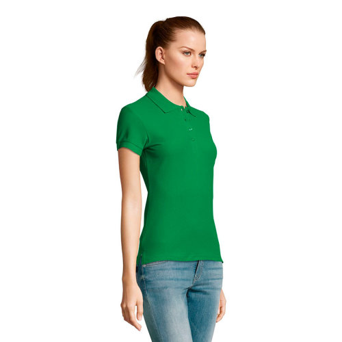 Поло женское PASSION, ярко-зеленый, S, 100% хлопок, 170 г/м2 (зеленый)