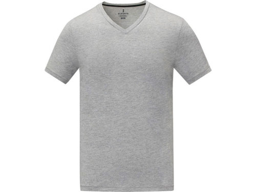 Somoto Мужская футболка с коротким рукавом и V-образным вырезом , серый яркий