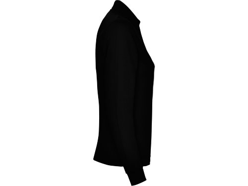 Рубашка поло Estrella женская с длинным рукавом, черный