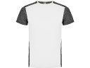 Спортивная футболка Zolder детская, белый/черный меланж