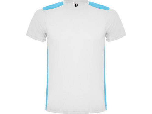 Спортивная футболка Detroit мужская, белый/бирюзовый