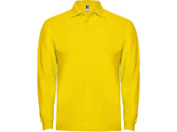 Рубашка поло Estrella мужская с длинным рукавом, желтый