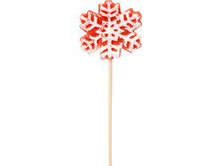 Карамель леденцовая на сахаре 3Д Снежинка, 40г, красная
