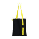 Шоппер Superbag black с ремувкой 4sb, чёрный с жёлтым