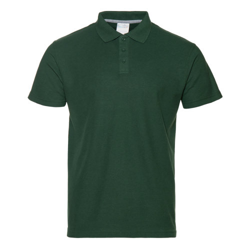 Рубашка поло мужская STAN хлопок/полиэстер 185, 04, тёмно-зелёный