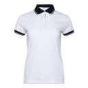 Рубашка поло женская STAN с контрастными деталями хлопок/полиэстер 185, 04CW, белый