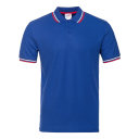 Рубашка поло мужская триколор STAN хлопок/полиэстер 185, 04RUS, синий