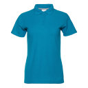 Рубашка поло женская STAN хлопок/полиэстер 185, 104W, лазурный