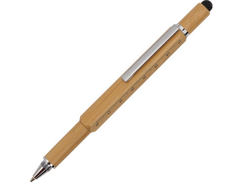 Ручка-стилус из бамбука Tool с уровнем и отверткой