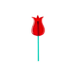 Карамель леденцовая  "Тюльпан" со вкусом вишни,  23гр (красный)