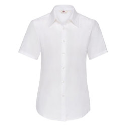 Рубашка женская SHORT SLEEVE OXFORD SHIRT LADY-FIT 130 (белый)